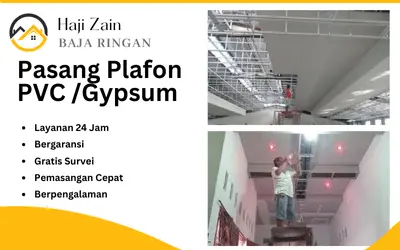 Pasang Plafon PVC _Gypsum